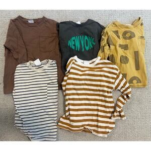 Zara Boys Long Sleeve T-Shirts Bundle Size 4-5Y (5T)